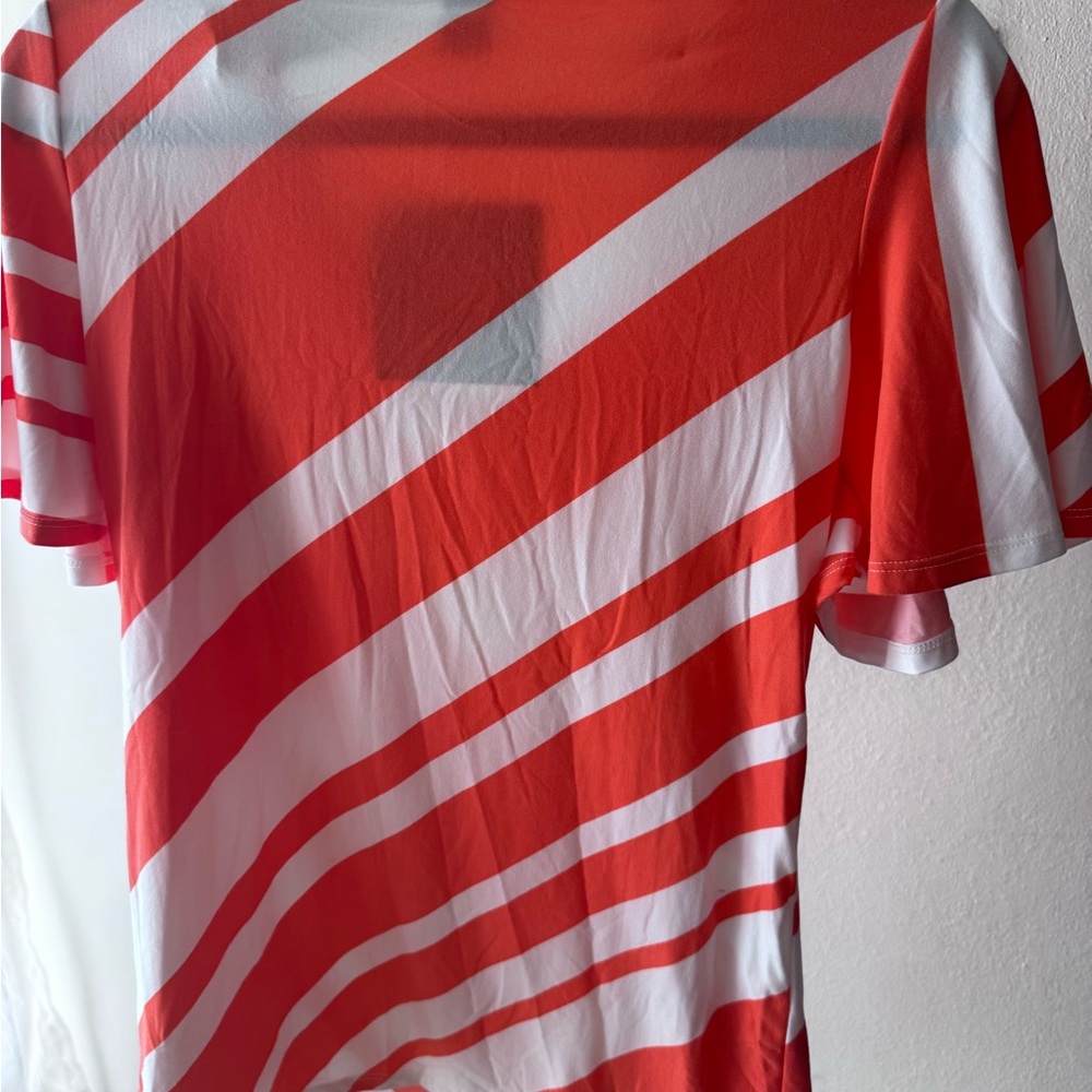Striped Red and White Short Sleeve Tee